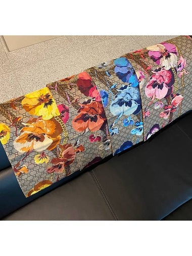 GG flower print ranaul scarf 508797 - GUCCI - BALAAN 1