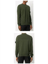 Stretch Wool Crewneck Knit Top Dark Green - STONE ISLAND - BALAAN 6