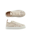 Lauren Lace Low Top Sneakers Mild Beige - CHLOE - BALAAN 2