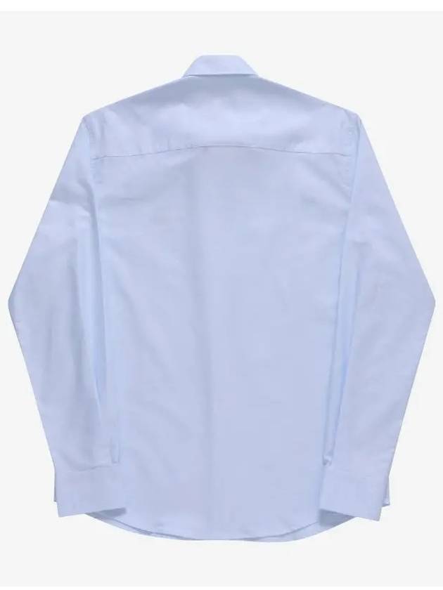 Contour Fox Head Casual Long Sleeve Shirt Blue - MAISON KITSUNE - BALAAN 4