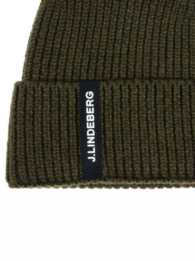 Men's Juan Merino Beanie Green - J.LINDEBERG - BALAAN 5