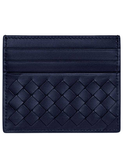 Intrecciato Weaving Nappa Card Wallet Navy - BOTTEGA VENETA - BALAAN 2