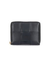 Intrecciato Zip Around Half Wallet Black - BOTTEGA VENETA - BALAAN 2