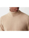 Le Logo Patch Cashmere Blend Turtleneck Knit Beige - COLMAR - BALAAN 2