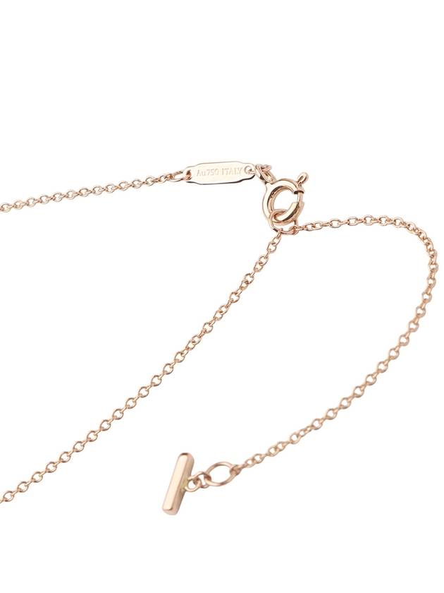 62617780 Rose gold T smile diamond mini pendant necklace 34152 - TIFFANY & CO. - BALAAN 5