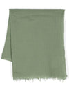 Pony Embroidery Fringed Scarf Green - POLO RALPH LAUREN - BALAAN 1