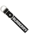 Logo Detail Silicone Keyring Black - BURBERRY - BALAAN 3