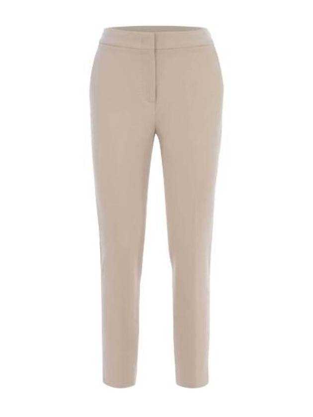 Pegno viscose jersey straight pants beige - MAX MARA - BALAAN 1