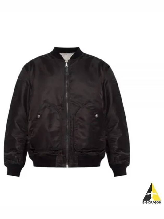 J-Mattan Reversible Bomber Jacket Black - DIESEL - BALAAN 2