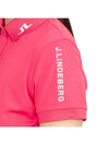 Tour Tech Short Sleeve PK Shirt Azalea - J.LINDEBERG - BALAAN 9