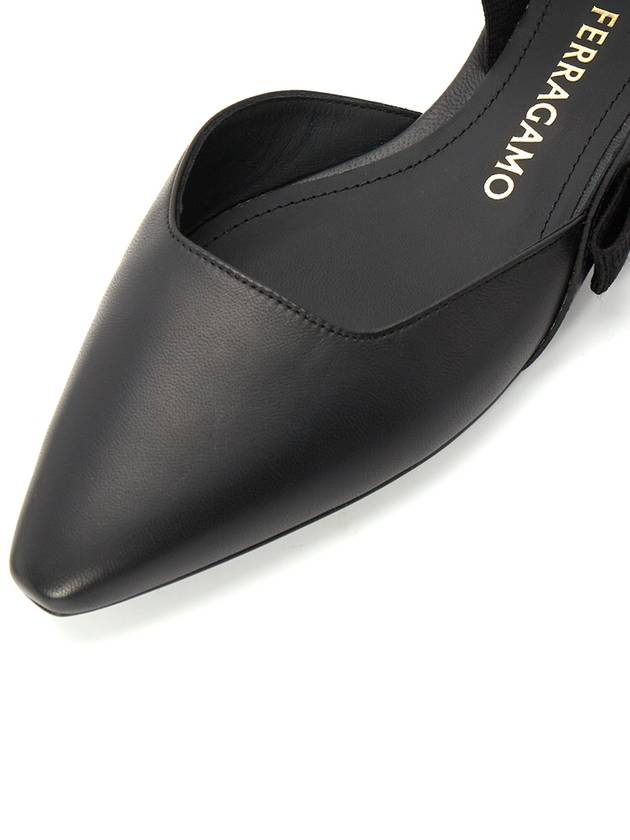 Ferragamo VANIA NERO 0763420 Women s Flat Shoes Slingback Foot C - SALVATORE FERRAGAMO - BALAAN 7