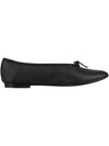 Lilouh Bow Detail Leather Flats Black - REPETTO - BALAAN 5