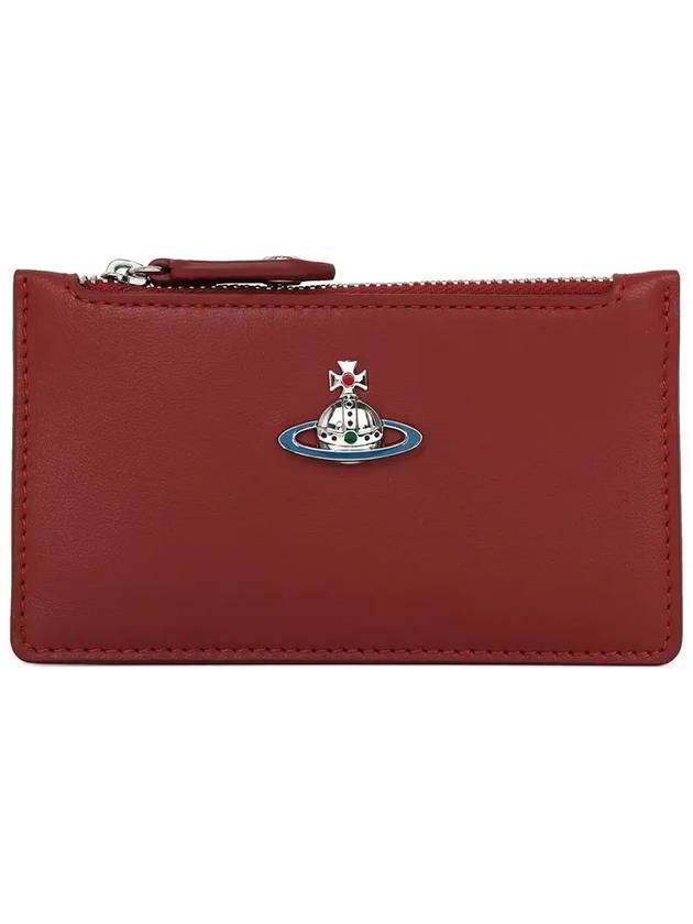 Nappa slim long card wallet red 51110039 L001L H406 - VIVIENNE WESTWOOD - BALAAN 2