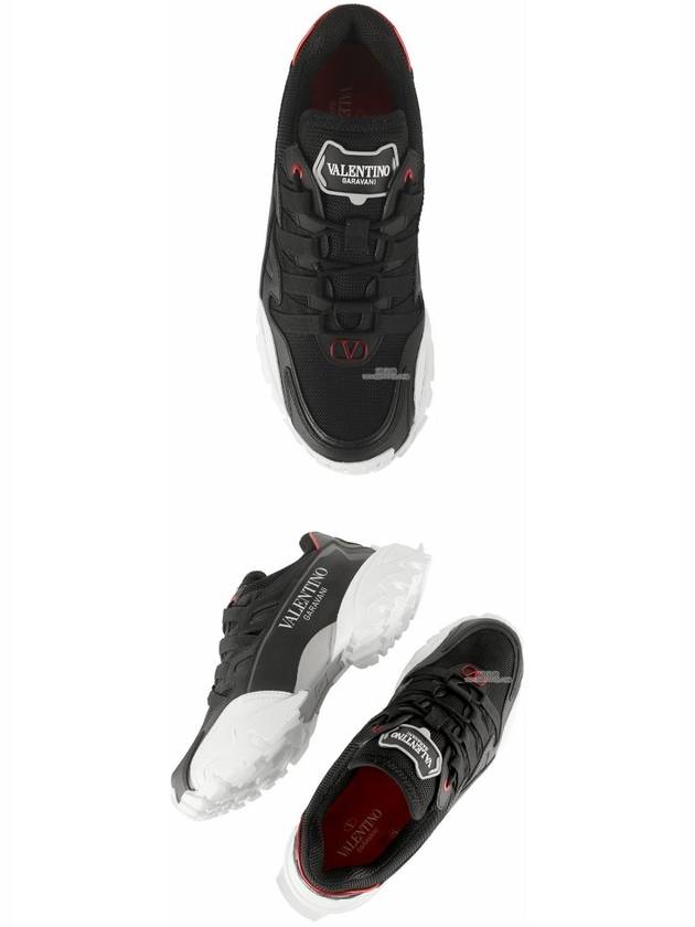 Climbers Low-Top Sneakers Black - VALENTINO - BALAAN 8