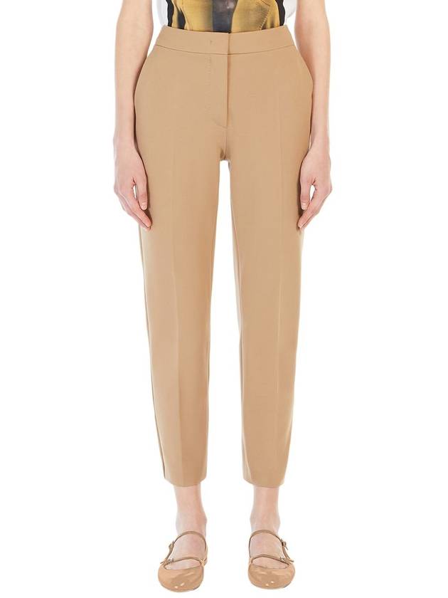 Pegno Slim Cut Straight Pants Beige - MAX MARA - BALAAN 3