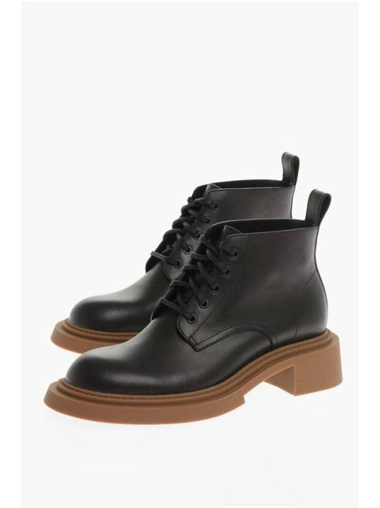 Calfskin Combat Boots Black - LOEWE - BALAAN 1