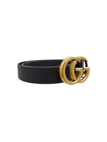 414516 GG Marmont black leather belt 95size - GUCCI - BALAAN 2