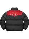 Glitter Yoke Down Puffer Padded Jacket Black Glitter Yoke Down Puffer Jacket - SUPREME - BALAAN 5