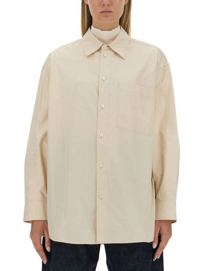 Poplin Oversized Shirt Light Cream - LEMAIRE - BALAAN 2