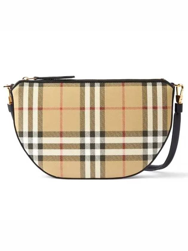 Vintage Check Leather Olympia Shoulder Bag Archive Beige - BURBERRY - BALAAN 2