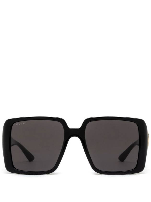 Eyewear Side Logo Square Frame Sunglasses Black - GUCCI - BALAAN 2