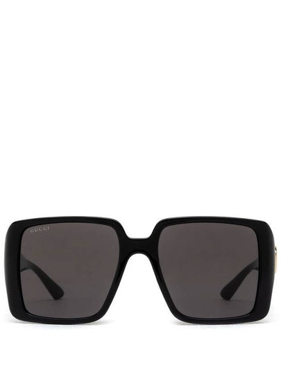 Eyewear Side Logo Square Frame Sunglasses Black - GUCCI - BALAAN 2