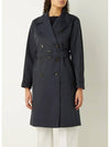 Radio RADIO Trench Coat Blue - MAX MARA - BALAAN.