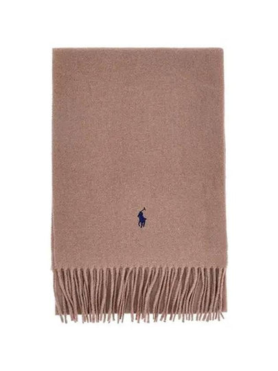 Logo recycled wool muffler beige - POLO RALPH LAUREN - BALAAN 2