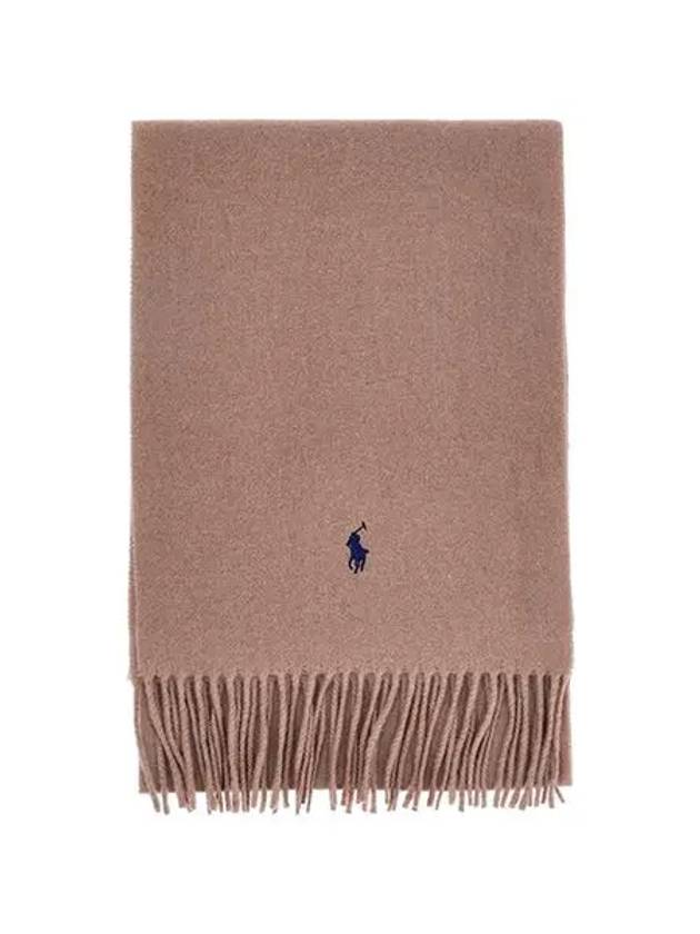 Recycled Wool Muffler Beige - POLO RALPH LAUREN - BALAAN 3