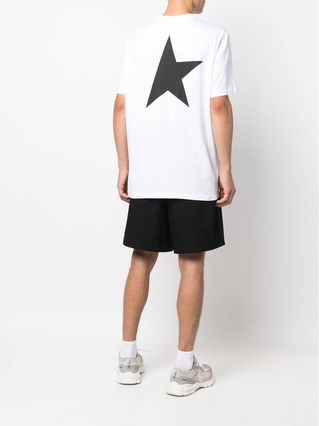 Star Collection Logo Short Sleeve T-Shirt White - GOLDEN GOOSE - BALAAN 3