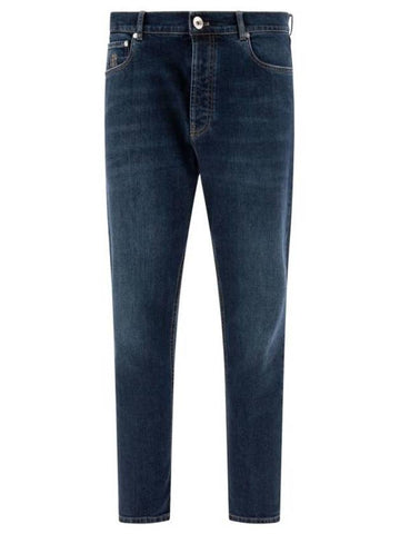 Denim Straight Pants M283PO1090C1468 BLUE - BRUNELLO CUCINELLI - BALAAN 1