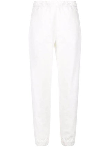 Logo Patch Track Pants White - MONCLER - BALAAN 1