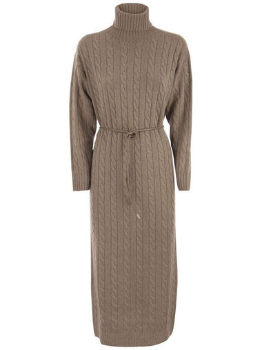 Wool, silk and cashmere turtleneck dress - PESERICO - BALAAN 1