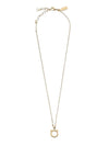 Gancini Large Necklace Brass & Gold - SALVATORE FERRAGAMO - BALAAN 1