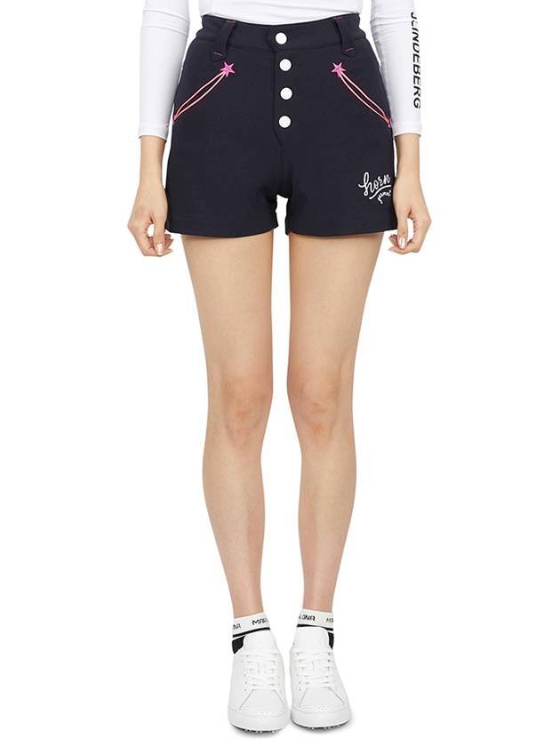 Women's Rocker Shorts Navy - HORN GARMENT - BALAAN 1