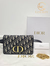 Used luxury goods Lewis It Blue Oblique 30 Montaine 2 in 1 pouch bag - DIOR - BALAAN 8