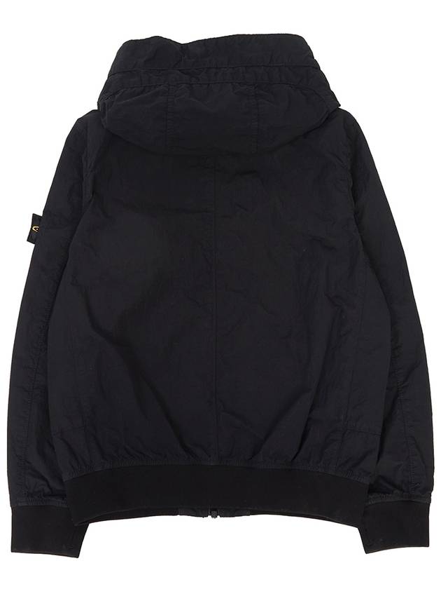 Kids Wappen Patch Wind Zip Up Hoodie Black - STONE ISLAND - BALAAN 4