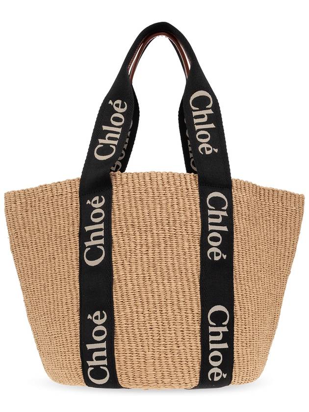 Woody Large Basket Tote Bag Beige - CHLOE - BALAAN 4