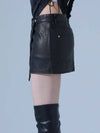Pigment Vintage Vegan Leather Wrap Skirt BK - DILETTANTISME - BALAAN 4
