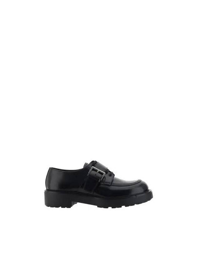 Brushed Leather Derby Black - PRADA - BALAAN 2