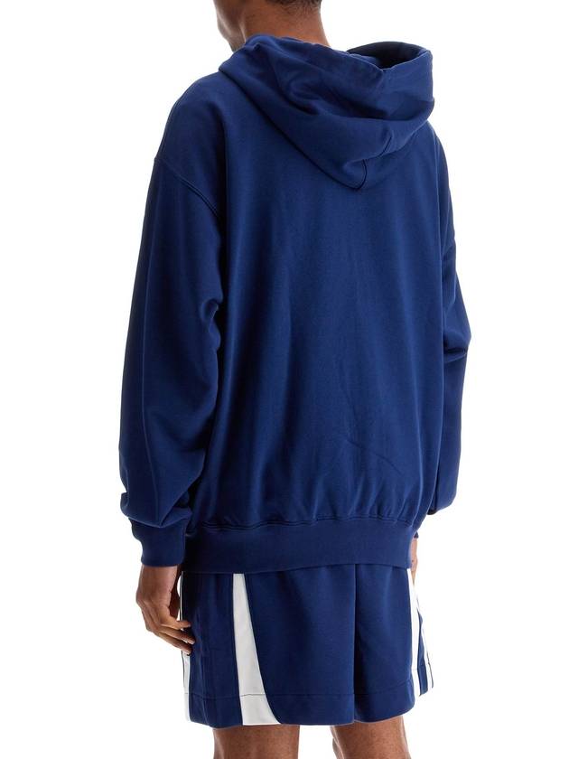 men's blue zip hoodie in cotton with recycled polyester - Y-3 - BALAAN 3