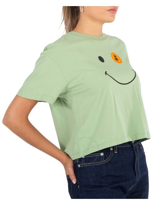 Save The Duck Ladies Mint Green Gilma Funny Face Tee, Brand Size 0 (X-Small) - SAVE THE DUCK - BALAAN 2