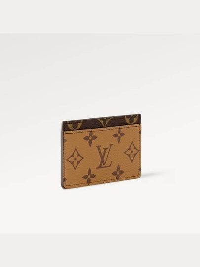 Monogram Reverse Canvas Card Wallet Brown - LOUIS VUITTON - BALAAN 2