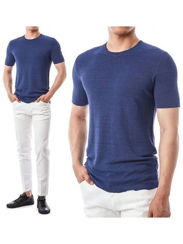 Basic linen short sleeve knit RA42221 14 - ROBERTO COLLINA - BALAAN 1