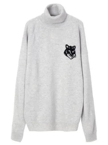 Foxhead Intarsia Comfort High Neck Jumper - MAISON KITSUNE - BALAAN 1