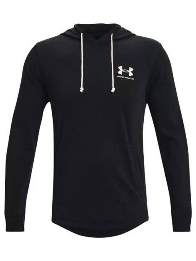 Men's Rival Terry Hoodie Black - UNDER ARMOUR - BALAAN 2