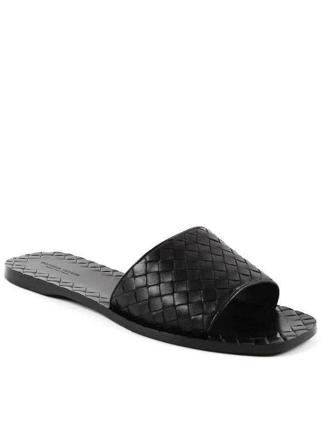 Intrecciato Slippers Black - BOTTEGA VENETA - BALAAN 3