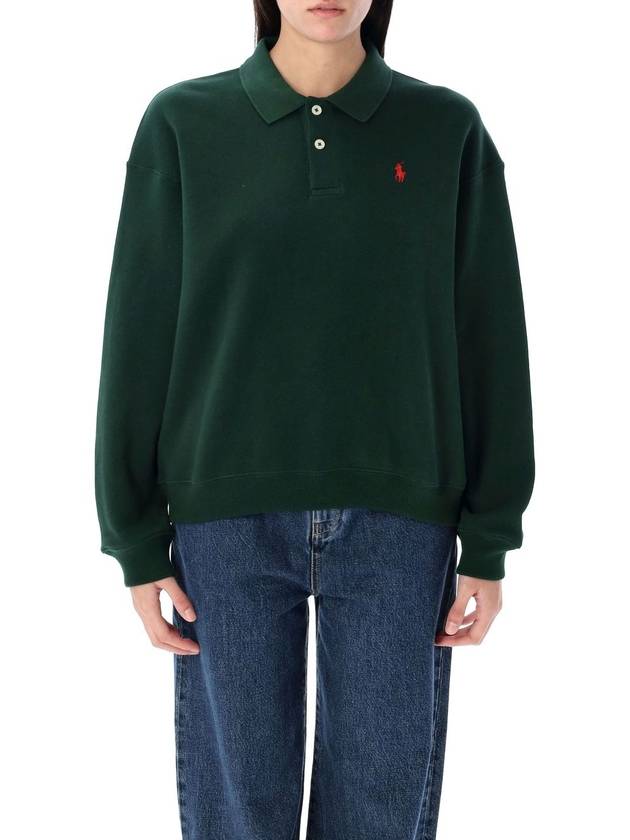 Polo-collar fleece pullover - POLO RALPH LAUREN - BALAAN 1