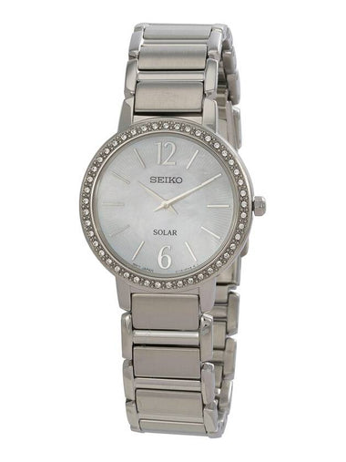 Seiko Solar Mother of Pearl Dial Ladies Watch SUP467 - SEIKO - BALAAN 1