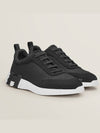 Bouncing Canvas Suede Low Top Sneakers Noir - HERMES - BALAAN 2